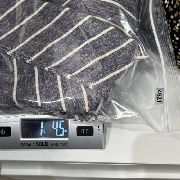 The North Face Cardigan Womens Large Blue Striped Shawl Collar Toggle Pockets - Picture 9 of 9